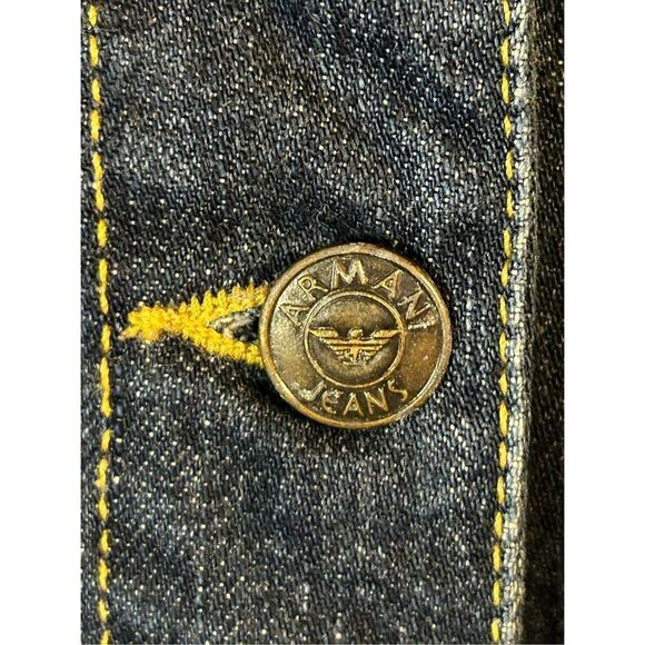 Armani Jeans Jean Jacket Size 6 (0447) - Picture 7 of 12